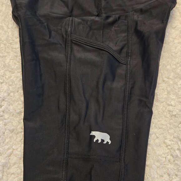 Running Bare Pants - Running Bare - Size 2/4 - Black bike/athletic shorts - Pockets - No gusset - EUC